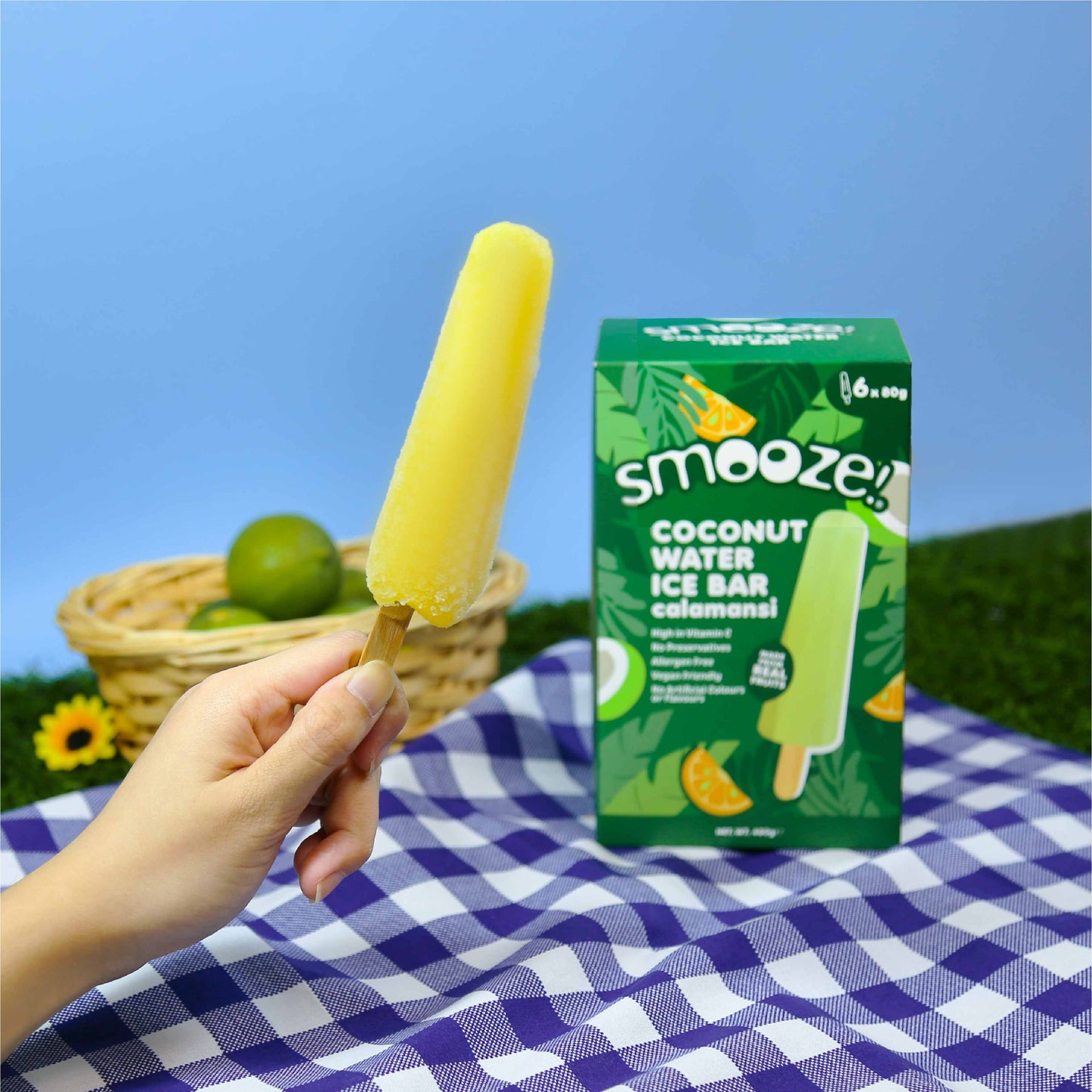 Smooze!™ Coconut Water Ice Bar - Calamansi