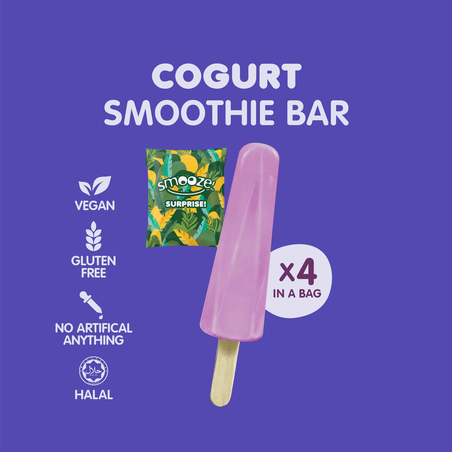 Smooze!™ Smoothie Bar Blackcurrant Cogurt (Coconut Yogurt)